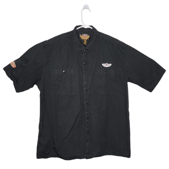 Harley Davidson 100 YR Anniv. Garage Shirt Black Mens XL - Picture 1 of 9
